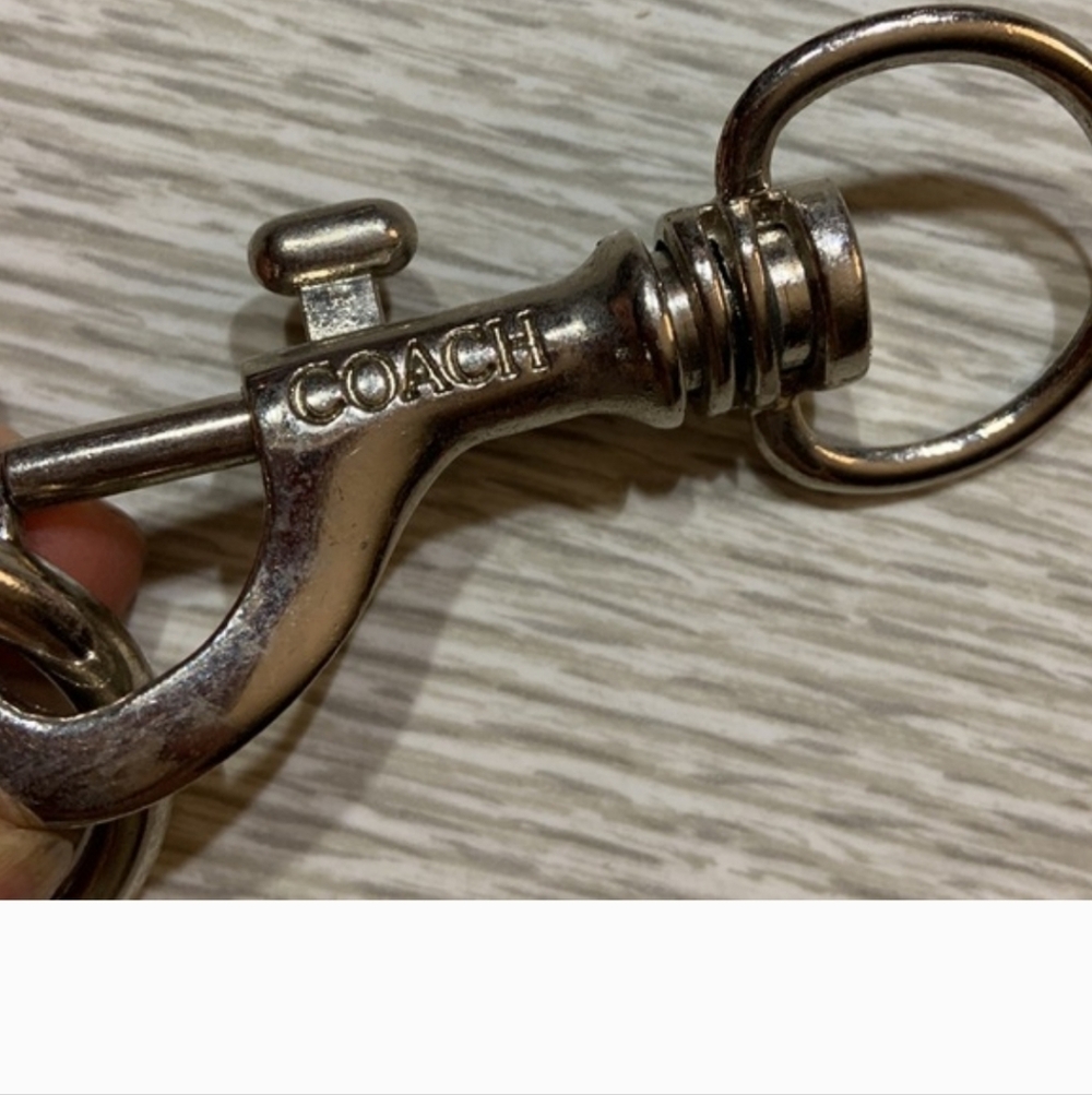 Coach Trigger Snap Keychain with Dual Rings - Picture 3 of 5